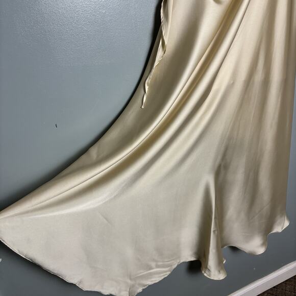 NWT Baobab Womens Marea Midi Dress Cover Up Resort Sand One Shoulder Slip Medium - Picture 6 of 16